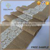 Burlap Cheap Table Runner for Home and Wedding Ornament thumbnail-1