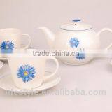 Ceramic Tea Set, Porcelain Coffee Set With Decal thumbnail-6