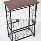Scroll Design Metal Bathroom Table With Toilet Paper Holder thumbnail-1