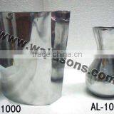 Silver Flower Vase For Wedding Centerpiece, Decorative Metal Vase thumbnail-1