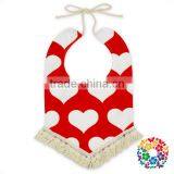 Wholesale Print Tassel Cheap Baby Bandana Bibs 100% Organic Cotton Baby Bibs thumbnail-6
