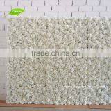 GNW 10ft Wedding Backdrop Design Panel With Artificial Wholesale Rose and Hydranges White Flower Wall Decoration