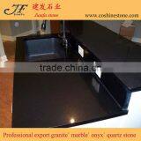 High Glossy Environmental Kitchen Black Galaxy Quartz Countertop thumbnail-1
