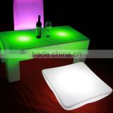 modern popular led lighting plastic bar table, coffee table, dining table