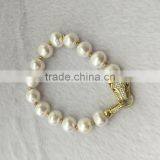 14k Gold 5-6mm Freshwater Pearl Bracelet thumbnail-5