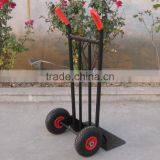 Steel Penumatic Wheel Black 200kg Load Capacity Power Hand Trolley thumbnail-2