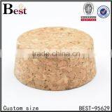 Custom Size Glass Jar Cork Lid Round Glass Jar With Cork Lid for Cosmetic Use thumbnail-1