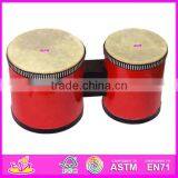Hot Sale High Quality Wooden Bongo Toy, Tranditional Red Bongo,new and Popular Kids Toy Bongo (WJ278126) thumbnail-1