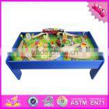 2017 New Design Preschool Children Activity Toys Wooden Train Table W04C069 thumbnail-6