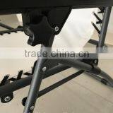 White Zero Gravity Chair Portable Folding Beach Chair With Anthracite Frame thumbnail-4