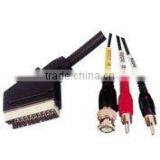 Scart Plug to 2 Rca+bnc Plug Cable thumbnail-1