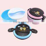 500ML Custom Design Available Round Plastic Lunch Box thumbnail-2