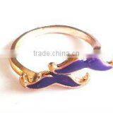 Cute Two Beard Alloy Ring thumbnail-1