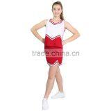 Custom Cheerleading Clothes Womens Double V Notch A-Line Design Cheer Uniform Skirt Cheerleading Uniforms For Adults thumbnail-4