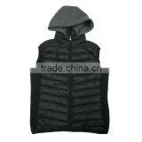 Black Color Nylon Fuir Lining Women Hoody Vest for Winter thumbnail-1