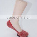 Lady Antil Slip Melange Cotton Yarn no Show Invisible Socks thumbnail-2