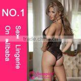 2015 High Quality Hot Sales Sexy Teddy Lingerie Transparent Lace Lingerie Charm Women Sexy Teddies thumbnail-2