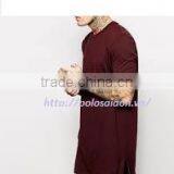 Men Blank t Shirt, Long Line , 100% Cotton thumbnail-2