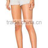 MGOO New Summer Slim Fit Gym Wear Athletic Shorts Women Hot Sexy Girls Short Pants With Raw Cut Hems thumbnail-2