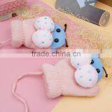 TC13008 Hot Selling Lovely Knitted Animal Pattern Baby Mitten Gloves New Fashion Winter Warm Baby Gloves With String thumbnail-3