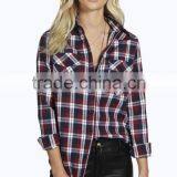 Fashion Classical Casual Women Plaid Shirt New Design Shirts thumbnail-3