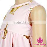 New Hot- Sale Children Baby Clothing Sleeveless Dress Summer Floral Cotton Rabbit Printing Smoking Frock Designs thumbnail-5