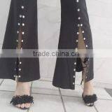 4668 Runwaylover Hot Sale Ladies New Design Tie Sexy Flare Pants thumbnail-3