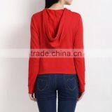 Women Pull Over Sweatshirts Custom Cropped Hoodie thumbnail-3