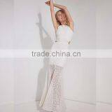 Luxury Long Maxi Lace Dress Fancy Frog Women Dresses With Slit thumbnail-5