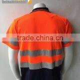 Hot Sale Mens Fluorescent hi Vis Protective Reflective Custom 3M Tape Safety Polo Shirt thumbnail-2