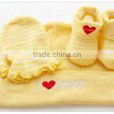 3pcs Newborn Baby Gift Set, Hat, Gloves, Socks Set for Newborn Baby, Newborn Gift Set thumbnail-3