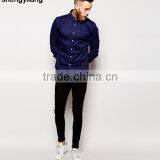 High Quality Guangzhou Cotton Shirt, Custom Men Tight-fitting Long-sleeved Shirt Wholesale thumbnail-3
