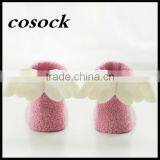 Rainbow Color Baby Clothes Little Angel Fuzzy Non-slip Socks for Newborn Infant thumbnail-3