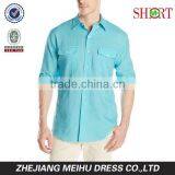 Men's Cane Bay Roll Up Sleeve Linen Cotton Button Down Casual Shirt thumbnail-2