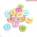 Wood Sewing Buttons Scrapbooking 2 Holes Peach At Random Smile Pattern thumbnail-3