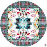 Fish Lotus Printed Shawl Beach Towel/chalu Flower Round Table Cloth Yoga Mat Beach Towels/lastest Design