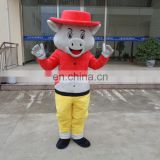 Factory direct sale cartoon pig mascot costume for sale
