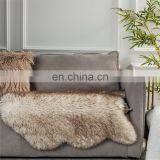 Nordic Long Plush Area Rug Wholesale Faux Carpets Fur Mats Area Yellow Rug For Bedroom thumbnail-3