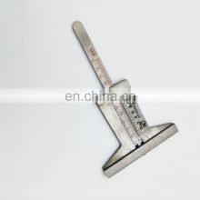 0-50mm 0.1mm T Style Stainless Steel Slide Tire Tyre Tread Depth Gauge thumbnail-2