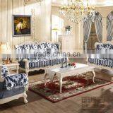 Living Room Furniture / French Style Living Room Sofa/Hot Nice Cow Leather French Style Leather Sofa thumbnail-1