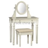Dressing table & stool with mirror