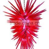 Red Glass Chandelier thumbnail-5