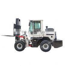 Diesel Small Forklift Truck 3 Ton 4 Ton 5 Ton Rough Terrain Forklift 4 Wheel Drive Truck Mounted Forklift thumbnail-2
