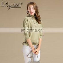 Hot Selling Ladies' 100% Pure Cashmere Sweater Long Sleeved Knitted Preppy Style for Spring OEM Service Available thumbnail-3