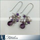 Elegant Women 925 Silver Jewelry Freshwater Pearl Earring thumbnail-2