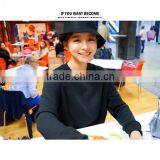 2016 Latest Leisure British Retro Rolled Brim Man Women Lady Real Wool Fedora Hat thumbnail-3