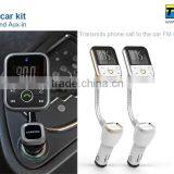 Wireless In Car Bluetooth FM Transmitter for Apple Android WP8 With Handsfree, Music Control and Charging thumbnail-4