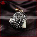 Nepal Style Imitation Ox Bone Buddha Pendants, Handmake Carved Buddha Pendant, Smile Buddha Head Bead thumbnail-3