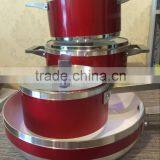 High Quality Aluminum Yellow Cookware Non-stick Ceramic Pots Stainless Steel Handle Sauce Pots thumbnail-2