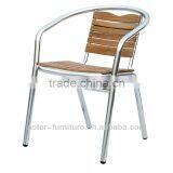 New garden aluminium wood relaxing chair outdoor